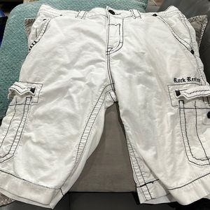 Rock Revival white with black stitching